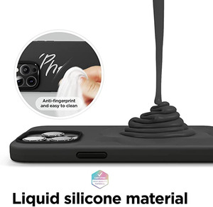 Manyetik kablosuz şarj için <span class=keywords><strong>iPhone</strong></span> için kılıf 14 13 <span class=keywords><strong>11</strong></span> 12 <span class=keywords><strong>Pro</strong></span> <span class=keywords><strong>MAX</strong></span> mini 8 artı XR XS <span class=keywords><strong>Max</strong></span> X SE 2020 sıvı silikon kapak - Product Image 3
