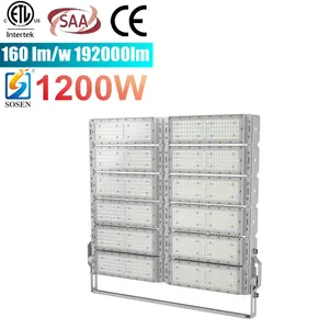 ETL CE CB 1200W 1100W 1000W 800W 900W luz para estadio de fútbol DMX alto mástil LED Luz de inundación fábrica Hecho en China