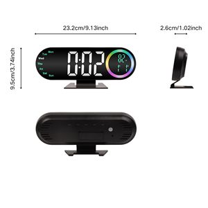 Modern Design Cross-Border <b>LED</b> Digital Alarm <b>Clock</b> Creative New Large Screen ABS Living Room Wall <b>Clock</b> - Product Image 4