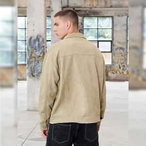 Alta qualità Casual in camoscio di lusso con Shacket personalizzato <span class=keywords><strong>giacca</strong></span> con Zip per abbigliamento maschile - Product Image 2