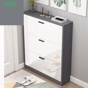 Wayon Robusta Scarpiera a 3 Ripiani in <span class=keywords><strong>Legno</strong></span> con Cassetti Bianchi e Maniglie in Metallo per Organizzazione e Stoccaggio in Ingresso e Corridoio - Product Image 5