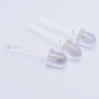 Diodes LED Czinelight de haute qualité, rondes, transparentes, 8 mm, jaunes, rouges, bleues, blanc chaud, pour lampes de poche et perles de lampe