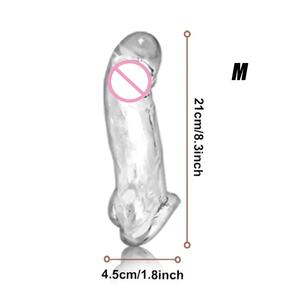 3 tamaños de fundas para pene con estimulación para retrasar la eyaculación para adultos - Product Image 6