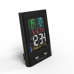 Thiết kế mới với USB nạp tiền trong nhà ngoài trời nhiệt độ độ ẩm nhiệt độ ghi thông minh Vườn đồng hồ kỹ thuật số Trạm thời tiết - Product Image 5