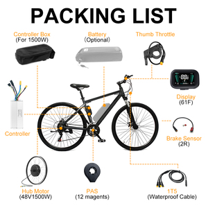 GreenPedel 1500W Rear Brushless Hub Motor E-<strong>bike</strong> <strong>Kit</strong> <strong>UK</strong> Stock 48V Hub Motor <strong>Electric</strong> <strong>Bike</strong> <strong>Conversion</strong> Sets with 17A Controller - Product Image 6
