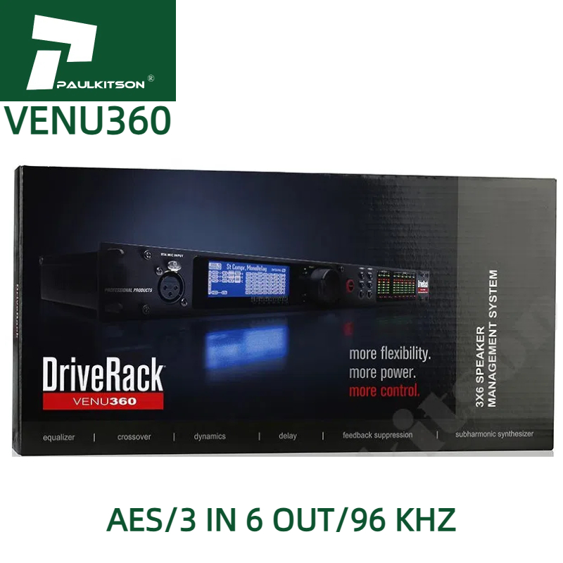 Dbx Driverack VENU360, профессиональный Аудиопроцессор 3 в 6, 0, Аудиопроцессор, звуковая система, цифровой музыкальный аудиопроцессор