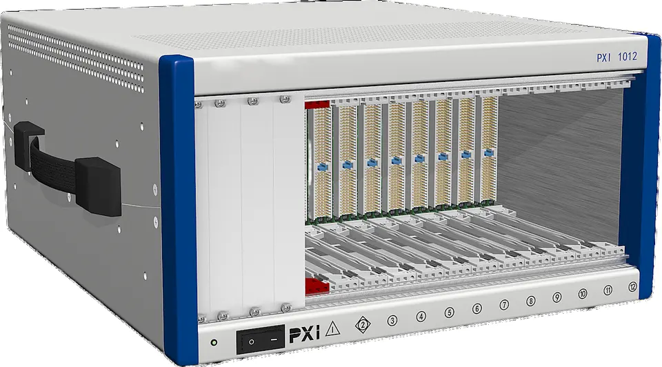 Papan sasis PXI 12 Slot dengan saluran Data untuk pengukuran