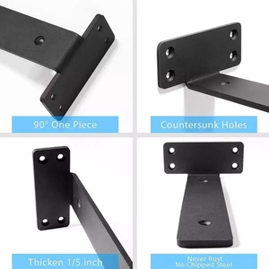 Soporte de Pared Metálico para Estantes de Gabinete, Resistente, en Forma de L, para Muebles y Almacenamiento - Product Image 4