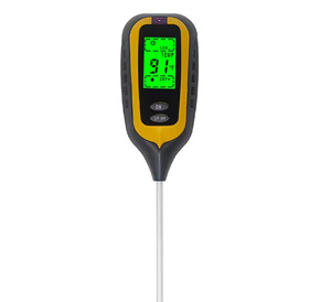 Upgrade Vier In Één Digitale Ph-Meter-Tuinbouwgereedschap Bodemvochtmonitor Met Lcd-Display-Temperatuur Zonlicht Tester - Product Image 1