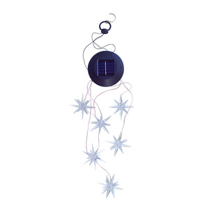 Oem Dll383 Campanella a Vento Solare con Pannello Solare, Lampada LED, Ornamenti da Giardino Sospesi, Luci a Campana a Vento a Forma di Riccio Marino per Esterni - Product Image 2