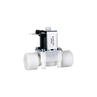 Katup Solenoid DC24V Normal Terbuka dengan Ulir Luar 1/2 3/4 Inci, Katup Irigasi Taman, Katup Solenoid Air Elektrik