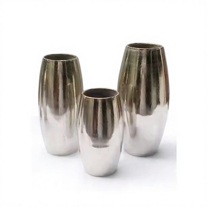 Silver Color Luxury Quality for Party and Event Decorative <b>Vases</b> Attractive Design Export Price 3 Piece Flower <b>Vase</b> Manufacture - Product Image 1