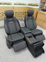 Kit de conversion de sièges aéro 4 places en cuir PU de luxe pour Land Cruiser LC, sièges VIP avec ventilation électrique, chauffage et massage pneumatique