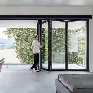 <span class=keywords><strong>Porte</strong></span> <span class=keywords><strong>pliante</strong></span> moderne en aluminium de style français, nouvelle <span class=keywords><strong>porte</strong></span> accordéon en verre pour <span class=keywords><strong>patio</strong></span>, portes coulissantes, <span class=keywords><strong>prix</strong></span> d'usine pour l'intérieur de villa - Product Image 2