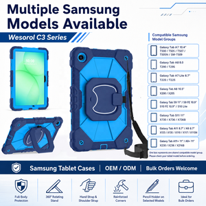 Funda Resistente a Golpes para Tablet con Soporte de Mano Giratorio de 360° para <span class=keywords><strong>Samsung</strong></span> <span class=keywords><strong>Galaxy</strong></span> <span class=keywords><strong>Tab</strong></span> A11+ A9+ A11 A9 S11 S10 FE S9 FE <span class=keywords><strong>A8</strong></span> A7 - Product Image 6