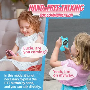 Trẻ em s ngày walkie talkie trẻ em usb phí trẻ em có thể sạc lại con walkie talkie cho cắm trại đi bộ đường dài trong nhà ngoài trời