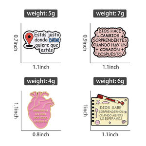 Estás Justamente en el Lugar que <span class=keywords><strong>Dios</strong></span> Quiere que Estés - Broche Esmaltado con Versículo Bíblico Español, Insignia de Solapa, Venta al por Mayor - Product Image 6