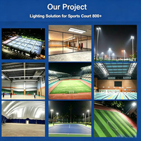 Projecteur LED de stade 800W, haute luminosité, anti-éblouissement, éclairage de terrain de sport, projecteur pour diffusion en direct de sites sportifs HD
