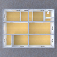 Structure Modulaire en Acier Mini-Plage 20 Pieds – Conteneur Préfabriqué à Panneaux Sandwich pour Hôtel, Campement Éloigné, Bureau