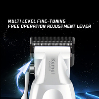 KEMEI-Tondeuse à cheveux professionnelle pour homme, rasoir sans fil rechargeable, Km-8529