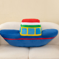 Vente en gros de bateau en peluche pour bébé et enfants, jouet en peluche créatif pour garçon, cadeau pour tous les âges