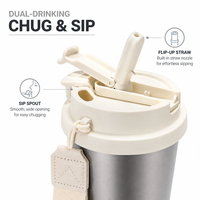 Thermos en titane pur moderne de grande capacité, isolation thermique de 6 à 12 heures, anti-fuite, léger, écologique, boîte cadeau