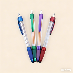 Stylo bille publicitaire personnalisable avec logo imprimé, largeur d'écriture de 1,0 mm, et bannière en papier déroulable pour la publicité et la promotion - Product Image 3