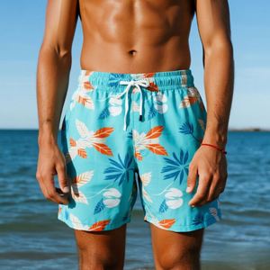 Vente en gros de maillots de bain pour garçons à protection solaire UPF 50+, séchage rapide, style hawaïen imprimé, shorts de bain pour hommes, vêtements de plage - Product Image 2