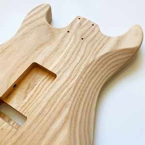 Cuerpo de guitarra DIY al por mayor, sin acabar, en blanco, de fresno SSS, en venta - Product Image 6