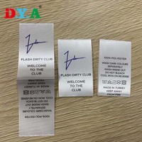 Étiquettes personnalisées pour vêtements, en tissu organique, avec logo personnalisé, motif damassé uni, texture satinée, pliées, pour couture de col