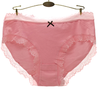 Nouveau Style femme sous-vêtements Sexy dentelle garnitures doux coton bref femmes grande taille culotte