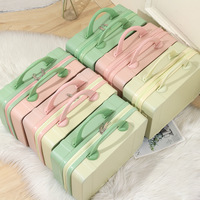 Maleta de Maquillaje Portátil de 14 Pulgadas, con Cierre, para PC, Pequeña, de Moda, Color Caramelo, Ligera, para Regalo