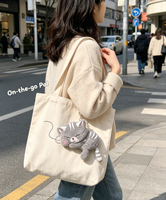 Jouet en peluche rayé gris chaton super doux en coton PP, personnalisé OEM/ODM, pour la vente en gros