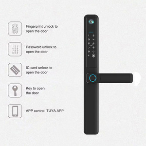 Cerradura de puerta digital Contraseña Huella digital Ip66 Cerradura de puerta inteligente a prueba de agua con cámara - Product Image 5