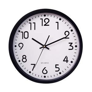 10 Inch Round Quartz Wall <b>Clock</b> Silent Analog Single Face Resin Plastic Hanging <b>Clock</b> for <b>Living</b> <b>Room</b> - Product Image 2