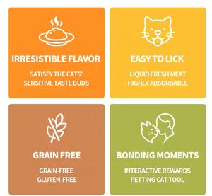 Nueva llegada de comida para gatos, venta al por mayor, 3 en 1, caja húmeda para gatos, golosinas para bocadillos para gatos, pollo cremoso, salmón, atún, sabores personalizados - Product Image 5