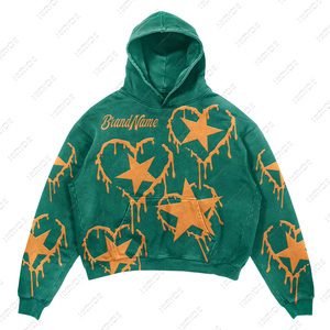 Sudaderas Unisex de Talla Grande para Hombre, con Logotipo Personalizado, de Alta Calidad, Corte Regular, Tejido de Felpa, Tie-Dye, Invierno, Casual, Resistente al Viento - Product Image 3