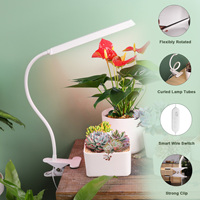 Kit de plantes pour micro-paysage d'intérieur avec lumière de croissance à intensité variable et minuterie pour la décoration de mini-fleurs et de semis de légumes à domicile