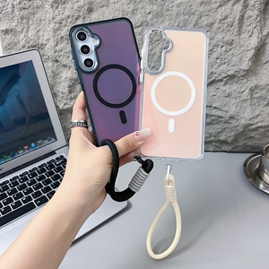 Funda magnética translúcida colorida con degradado de cordón para Samsung Galaxy A06 A16 A26 A36 A56 <span class=keywords><strong>A53</strong></span> <span class=keywords><strong>A54</strong></span> A17 A24 <span class=keywords><strong>A54</strong></span> - Product Image 6