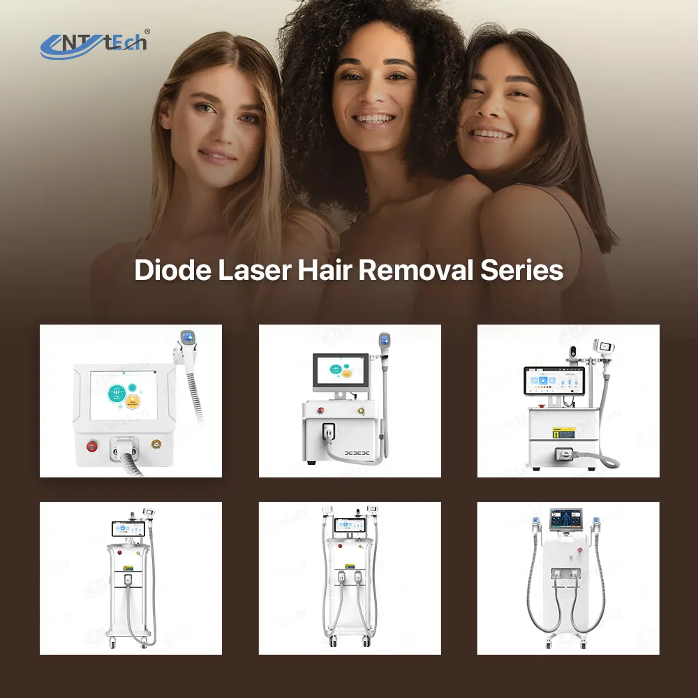 Beijing unt vertical 808nm diode laser 808 hair removal machine painless