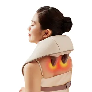 Productos de tendencia 2024 Nuevas llegadas Masajeador Shiatsu de cuello de amasado profundo Masajeador de cuello y hombros de calefacción eléctrica inalámbrica