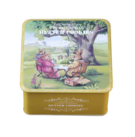Boîte d'emballage carrée de luxe en fer blanc de qualité alimentaire, hermétique, pour biscuits, gâteaux, snacks, bonbons et chocolats - Marque de haute qualité