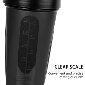 Toptan çalkalama kabı kişiselleştirilmiş özel Logo Protein spor plastik bardak Shaker şişe