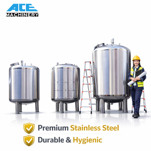 316L SS304 Food Grade Stainless Steel Wine <b>Storage</b> Tank Sanitary Beer Tank Factorytanque De Acero Inoxidable - Product Image 1