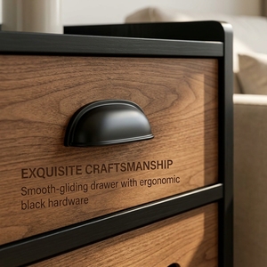 <span class=keywords><strong>Table</strong></span> <span class=keywords><strong>de</strong></span> chevet multifonctionnelle 2-en-1 en bois moderne avec tiroir et maison pour chat, mobilier pour animaux <span class=keywords><strong>de</strong></span> compagnie pour chambre/salon/appartement - Product Image 5