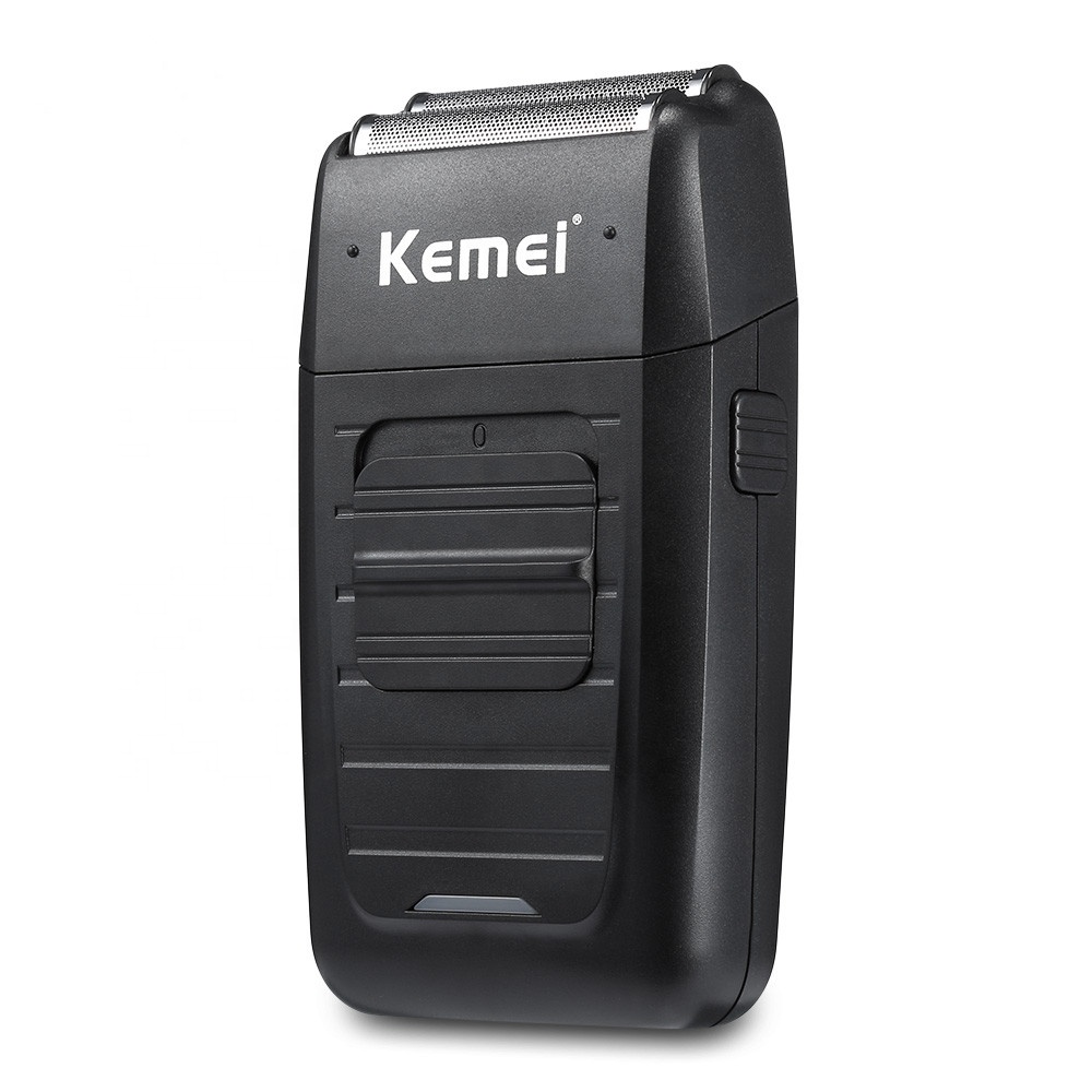 Kemei KM-1102 Rechargeable Cordless Electric Shaver for Men, Twin Blade Floating Beard Trimmer &amp; Face Grooming Razor