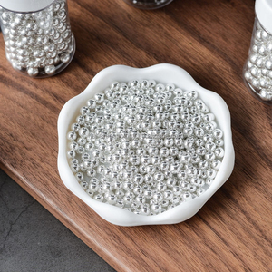 4-14mm perles <span class=keywords><strong>de</strong></span> sucre métalliques comestibles en argent brillant <span class=keywords><strong>de</strong></span> qualité supérieure dragées 85g pour décoration <span class=keywords><strong>de</strong></span> gâteau <span class=keywords><strong>de</strong></span> mariage - Product Image 6