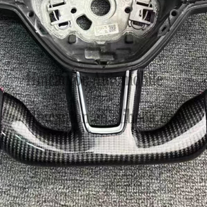 สินค้าใหม่มาแรง พวงมาลัยคาร์บอนไฟเบอร์หุ้มหนังแบบเจาะรู สำหรับรถยนต์ Skoda Octavia - Product Image 5
