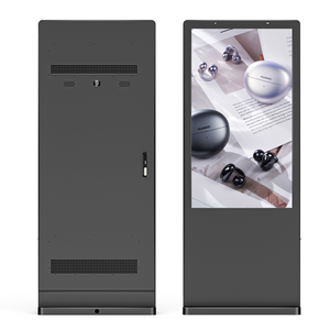 Écran d'affichage numérique extérieur <span class=keywords><strong>sur</strong></span> pied de 65 pouces, système d'exploitation <span class=keywords><strong>Android</strong></span>/Windows, écran LCD 4K, indice de protection IP65, kiosque en alliage d'aluminium, écran publicitaire - Product Image 1