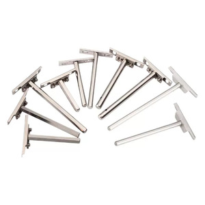 Support d'étagère de cadre de support de plaque cachée en fer + plastique pour meubles armoires de cuisine et connexion de planche de bois - Product Image 3